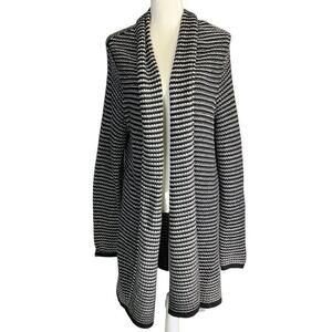 Old Navy Cozy Breezy Long Sleeve‎ Open-front Stripes Knit Cardigan Sweater Large